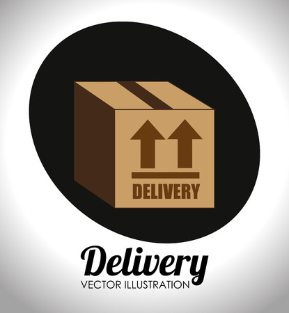 Delivery design over white background, vector illustraton.のイラスト素材