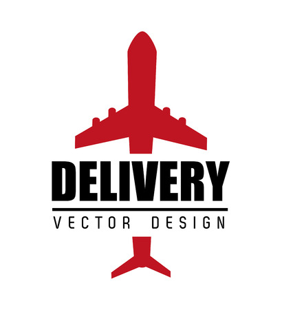 Delivery design over white background, vector illustraton.のイラスト素材
