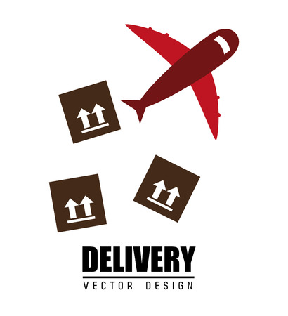 Delivery design over white background, vector illustraton.のイラスト素材