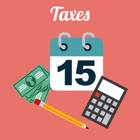taxes icon design, vector illustration eps10 graphicのイラスト素材