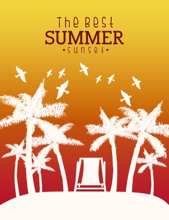 summer vacations design, vector illustration eps10 graphicのイラスト素材