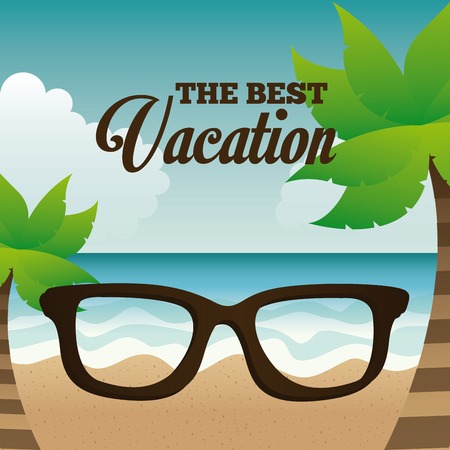 summer vacations design, vector illustration eps10 graphicのイラスト素材