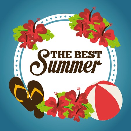 summer vacations design, vector illustration eps10 graphicのイラスト素材