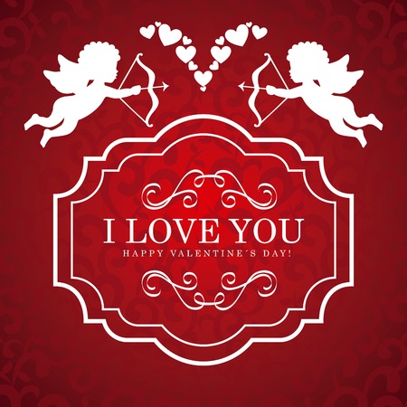 valentines day design, vector illustration eps10 graphicのイラスト素材