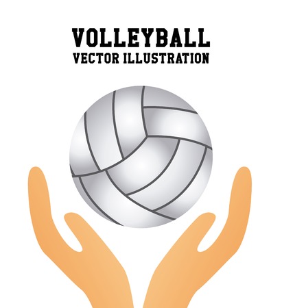 volleyball ball design, vector illustration eps10 graphicのイラスト素材