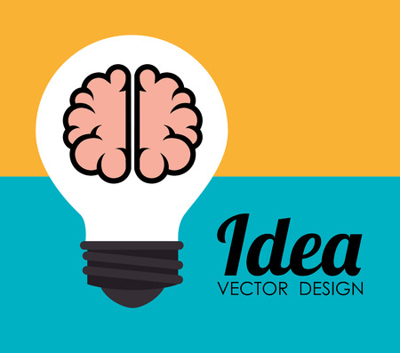 Ideas design over colorful background, vector illustration.のイラスト素材