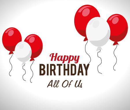 Birthday card design, illustration.のイラスト素材