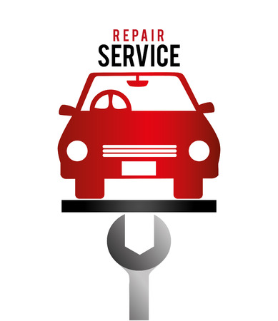 Garage design over white background, vector illustration.のイラスト素材