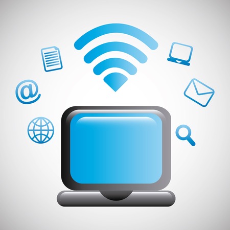 wifi connection design, vector illustrationのイラスト素材
