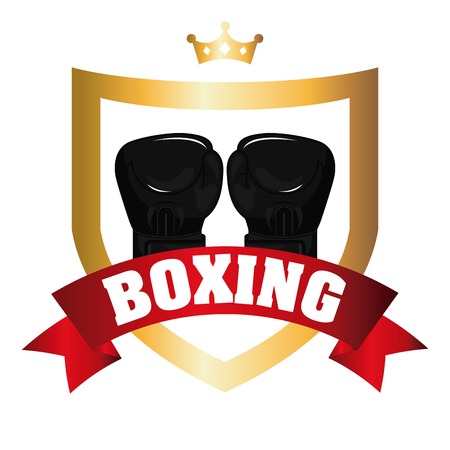 boxing sport design, vector illustrationのイラスト素材