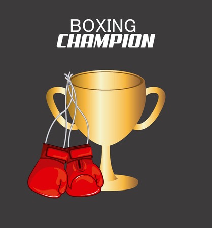 boxing sport design, vector illustrationのイラスト素材