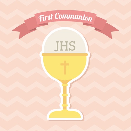 first communion design, vector illustration eps10 graphicのイラスト素材