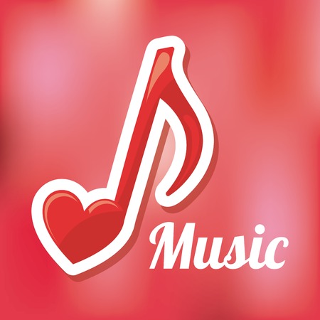 love music design, vector illustration eps10 graphicのイラスト素材