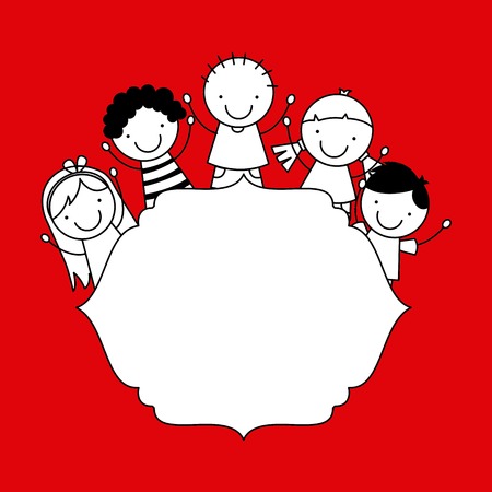 children cute design, vector illustration eps10 graphicのイラスト素材