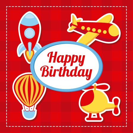 happy birthday design, vector illustration eps10 graphicのイラスト素材