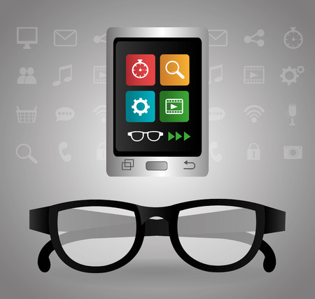 Technology design over gray background ,vector illustration.のイラスト素材