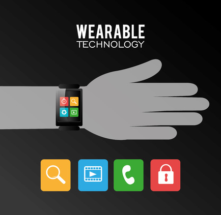 Technology design over white background ,vector illustration.のイラスト素材