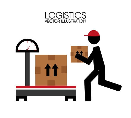 Delivery design over white background, vector illustration.のイラスト素材
