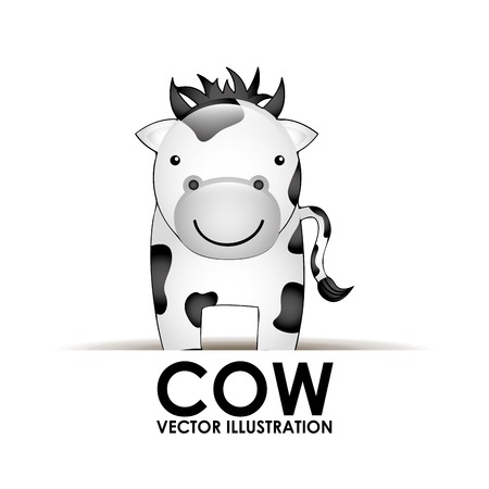 cow cute design, vector illustration eps10 graphicのイラスト素材