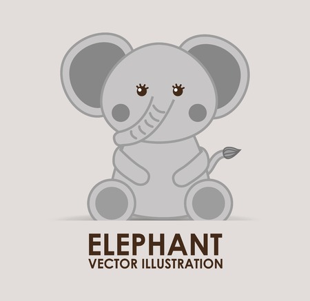 elephant cute design, vector illustration eps10 graphicのイラスト素材