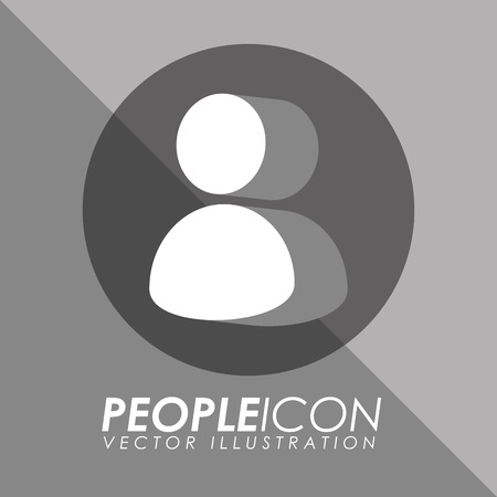 People design over gray background, vector illustration.のイラスト素材