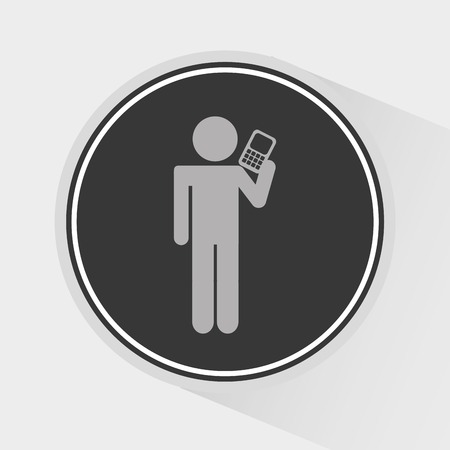 people design over gray background, vector illustration.のイラスト素材