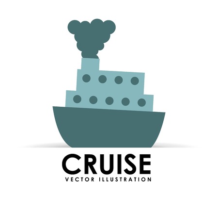 cruise icon design, vector illustration eps10 graphicのイラスト素材