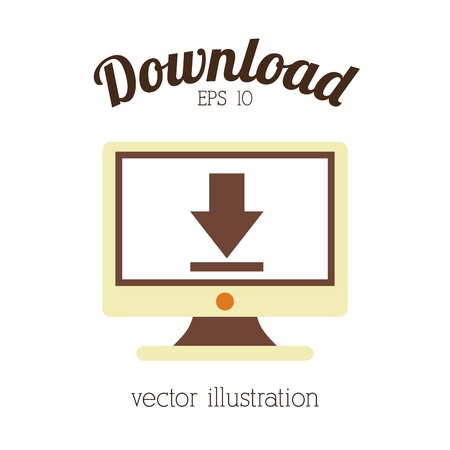 download icon design, vector illustration eps10 graphicのイラスト素材