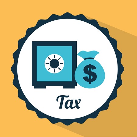 tax icon design, vector illustration eps10 graphicのイラスト素材