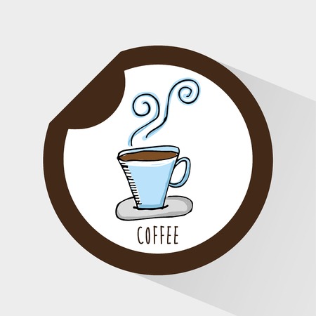 coffee icon design, vector illustration eps10 graphicのイラスト素材