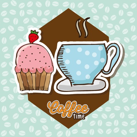 delicious coffee design, vector illustration eps10 graphicのイラスト素材