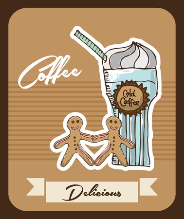 delicious coffee design, vector illustration eps10 graphicのイラスト素材