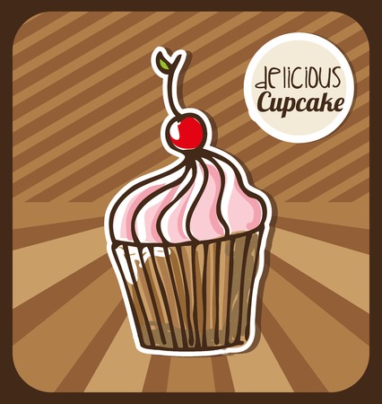 delicious dessert design, vector illustration eps10 graphicのイラスト素材