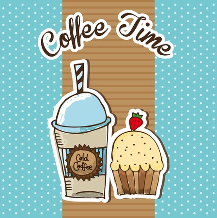 delicious coffee design, vector illustration eps10 graphicのイラスト素材
