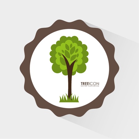 tree icon design, vector illustration eps10 graphicのイラスト素材