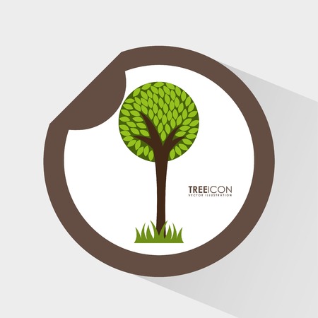 tree icon design, vector illustration eps10 graphicのイラスト素材