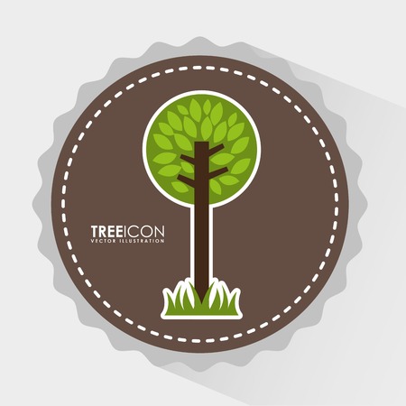 tree icon design, vector illustration eps10 graphicのイラスト素材