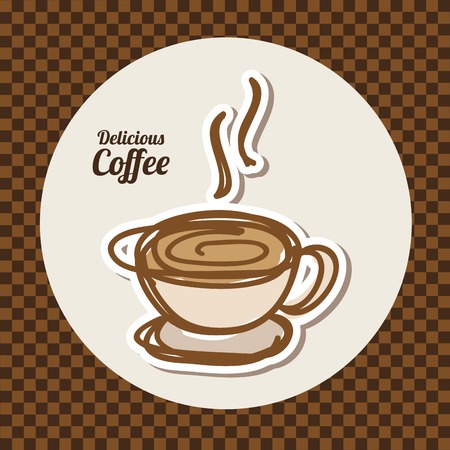 delicious coffee design, vector illustration eps10 graphicのイラスト素材