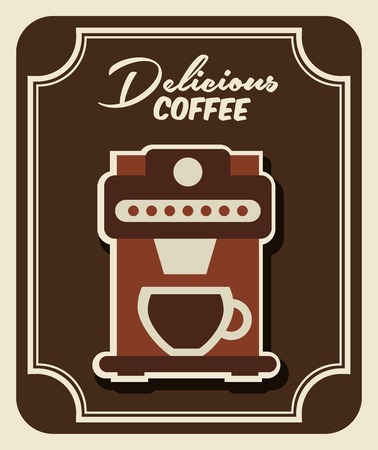 delicious coffee design, vector illustration eps10 graphicのイラスト素材