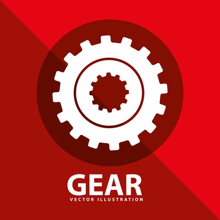 gear icon design, vector illustration eps10 graphicのイラスト素材