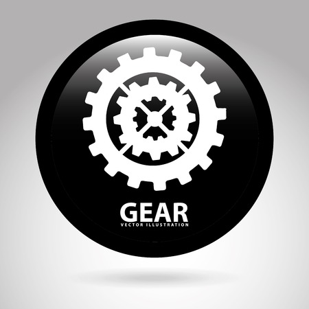 gear icon design, vector illustration eps10 graphicのイラスト素材