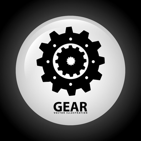gear icon design, vector illustration eps10 graphicのイラスト素材