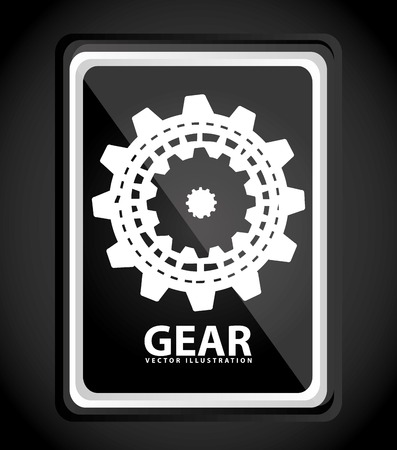 gear icon design, vector illustration eps10 graphicのイラスト素材