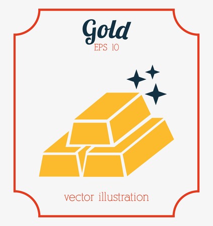 gold bars design, vector illustration eps10 graphicのイラスト素材