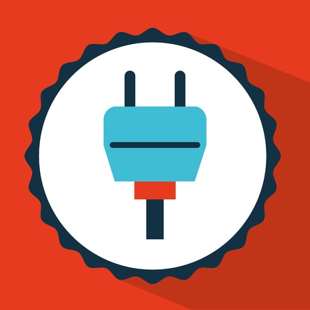 connector icon design, vector illustration eps10 graphicのイラスト素材