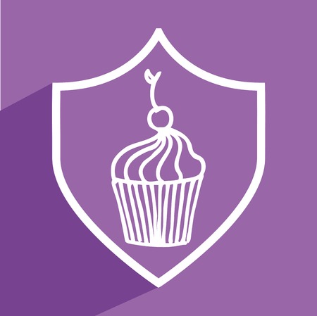 Foo design over purple background, vector illustration.のイラスト素材