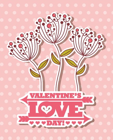 happy valentines day design, vector illustration eps10 graphicのイラスト素材