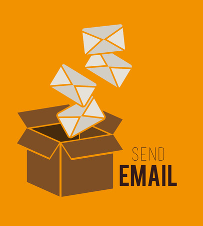 Delivery design over yellow background, vector illustration.のイラスト素材