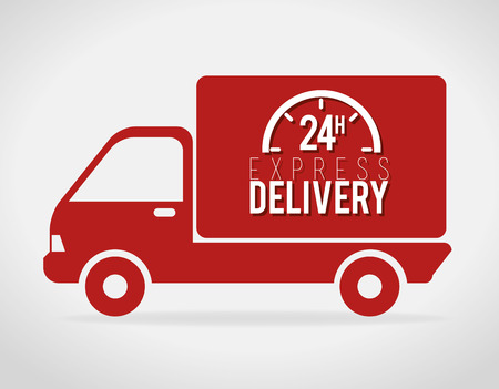 Delivery design over gray background, vector illustration.のイラスト素材