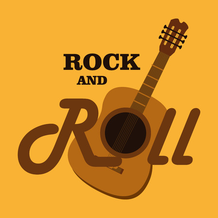 Music design over yellow background, vector illustration.のイラスト素材